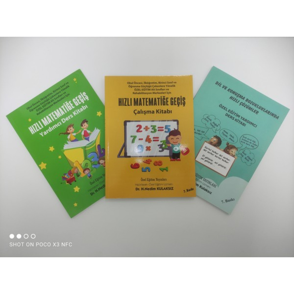 Özel Eğitim Yayınları Özel Eğitim Uzmanı Dr. Nedim Kulaksız'ın Basara Metodlu 3'lü Matematik Özel Eğitim Seti Tüm Dersler Fiyatı