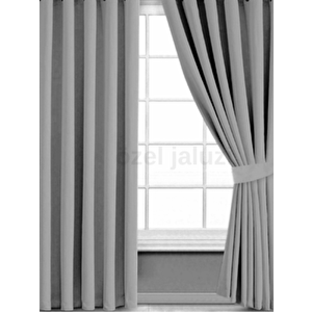 Özel Jaluzi 1. Kalite Gri Blackout (karartma) Pilesiz Güneşlik %100 Işık Geçirmez (528) 420x190 cm Fon Perde Fiyatı
