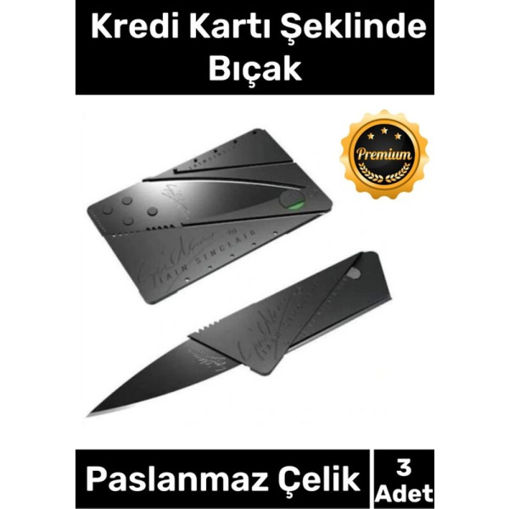 Özel Üretim Sağlam Dayanıklı Yer Kaplamaz Cep Cüzdan Kredi Kartı Şeklinde Kutusuz Bıçak - 3 Adet Oto Boyaları Fiyatı