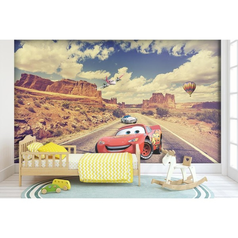 Özen Duvar Kağıdı Şimşek Mcqueen Dağlar Arasında Çocuk Odası Duvar Kağıdı - 200 x 130 cm Duvar Kağıdı Fiyatı