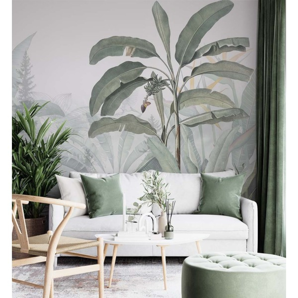 Özen Duvar Kağıdı Tropikal Yapraklar ve Ağaçlar Jungle Duvar Kağıdı - Renkli - 250 x 170 cm Duvar Kağıdı Fiyatı