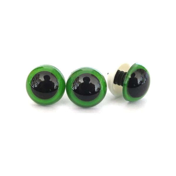 Özene Bezene 25 Çift 16 mm Yeşil Amigurumi Kilitli Göz - # Diğer Fiyatı