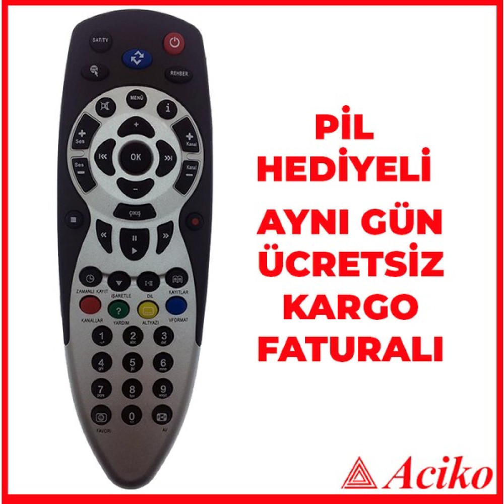 Özentek Digitürk Plus Hd Uydu Kumandası - Siyah TV Aksesuarları Fiyatı
