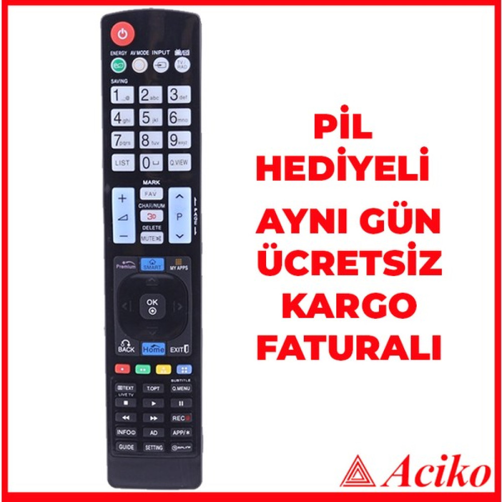 Özentek Lg AKB72915238 LCD LED Tv Televizyon Kumandası - Siyah Oto Boyaları Fiyatı