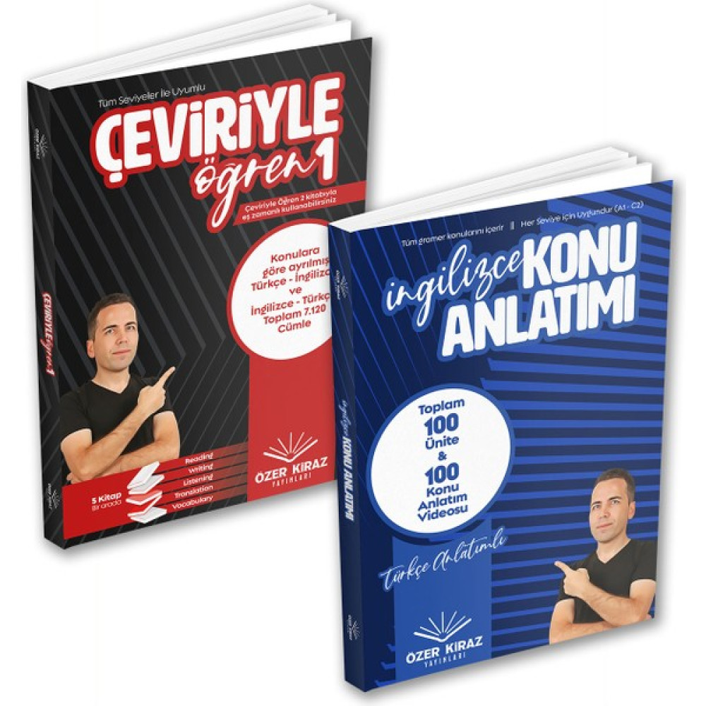 Özer Kiraz Yayınları Video Destekli Genel İngilizce Seti 2 Kitap Yabancı Dil Öğretici Kitaplar ve Eğitim Setleri Fiyatı