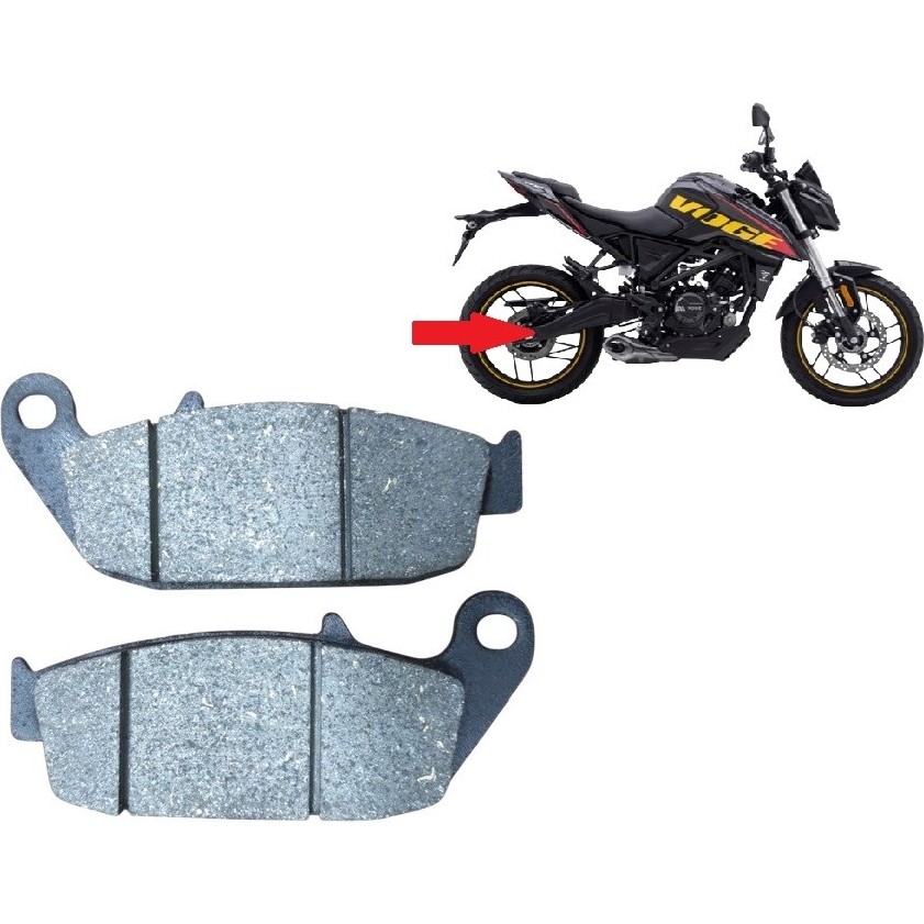 Özerdem Voge R125 -Akalite- Ask Arka Fren Disk Balatası - 1 - Siyah Frenler Fiyatı