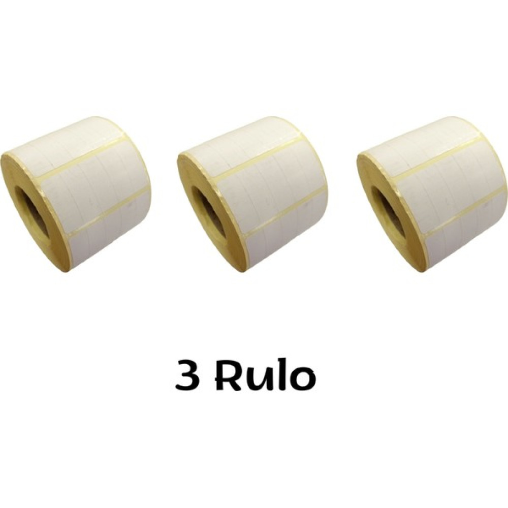 Özfiliz Mağaza Ekipmanları 12X30 mm Yan Yana 5 Sıra Termal Barkod Etiketi Yaıpışkanlı Etiket (1 Rulo = 5000 Adet) - 3 rulo Barkod Okuyucular Fiyatı