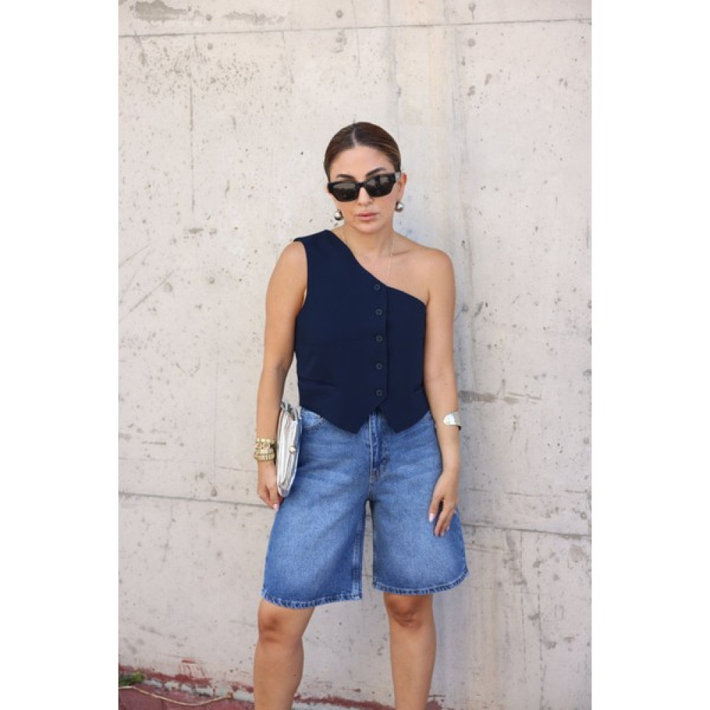 Özge Özgenç Boyfriend Bermuda Denim Şort Bayan Şort Fiyatı