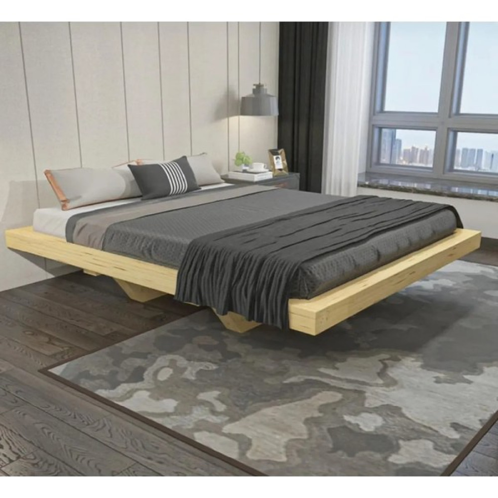 Özgök Tarım Montessori Yatak Çift Kişilik Doğal Ahşap - 140 x 190 cm Karyola Fiyatı