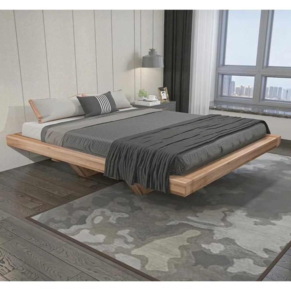 Özgök Tarım Montessori Yatak Çift Kişilik Doğal Ahşap - Açık Kahverengi - 160 x 200 cm Karyola Fiyatı