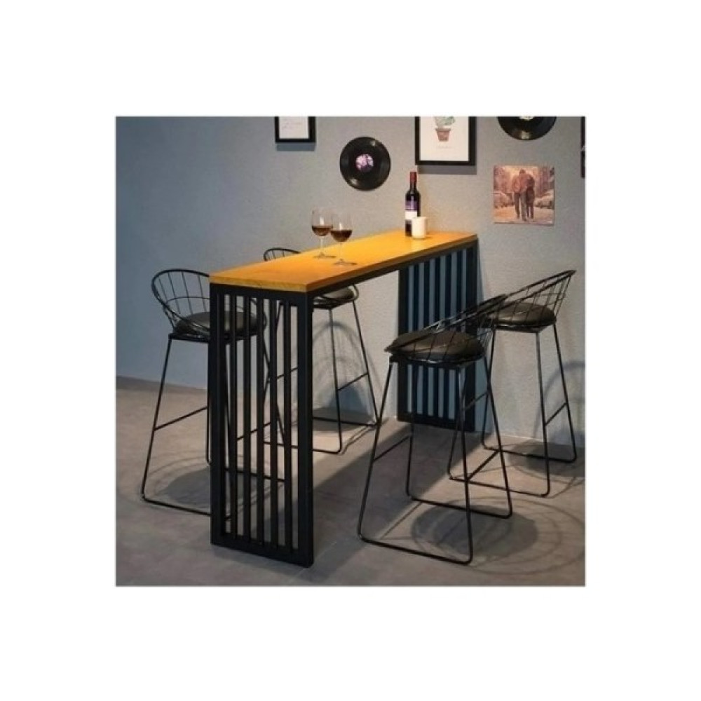 Özgök Tarım Yemek Masası Yüksek Bar Masası Mutfak Masası 110X40CM - Kahverengi - 40 x 110 Yemek & Mutfak Masası Fiyatı