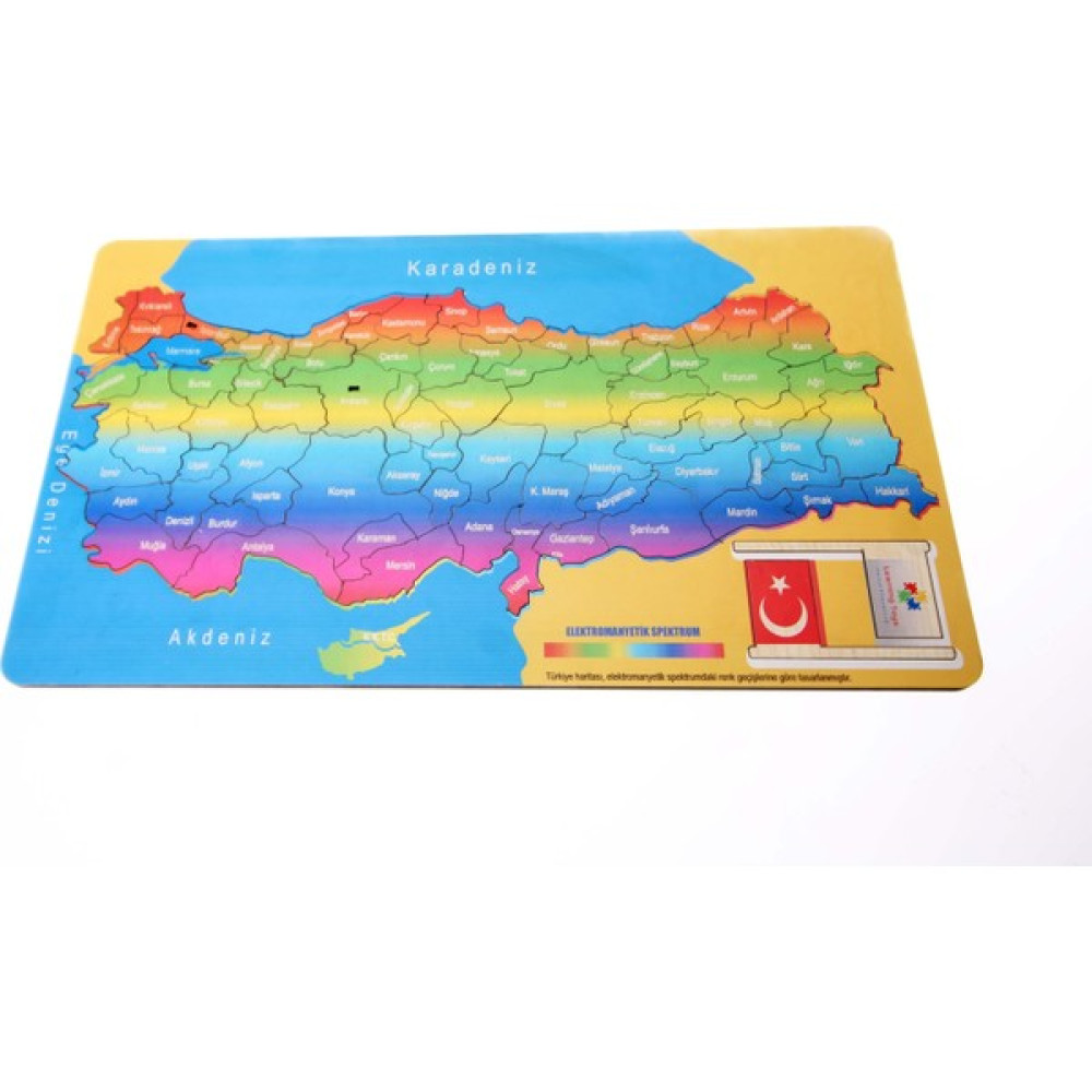 Özgü Reklam Ahşap Türkiye Haritası Yapboz Bebek Oyuncakları Fiyatı
