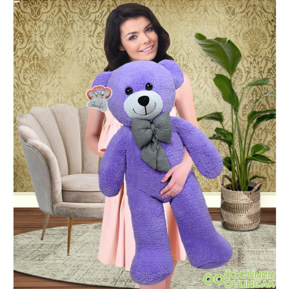 Özgüner Oyuncak 100 cm Büyük Ayıcık - Lila Peluş Oyuncaklar Fiyatı