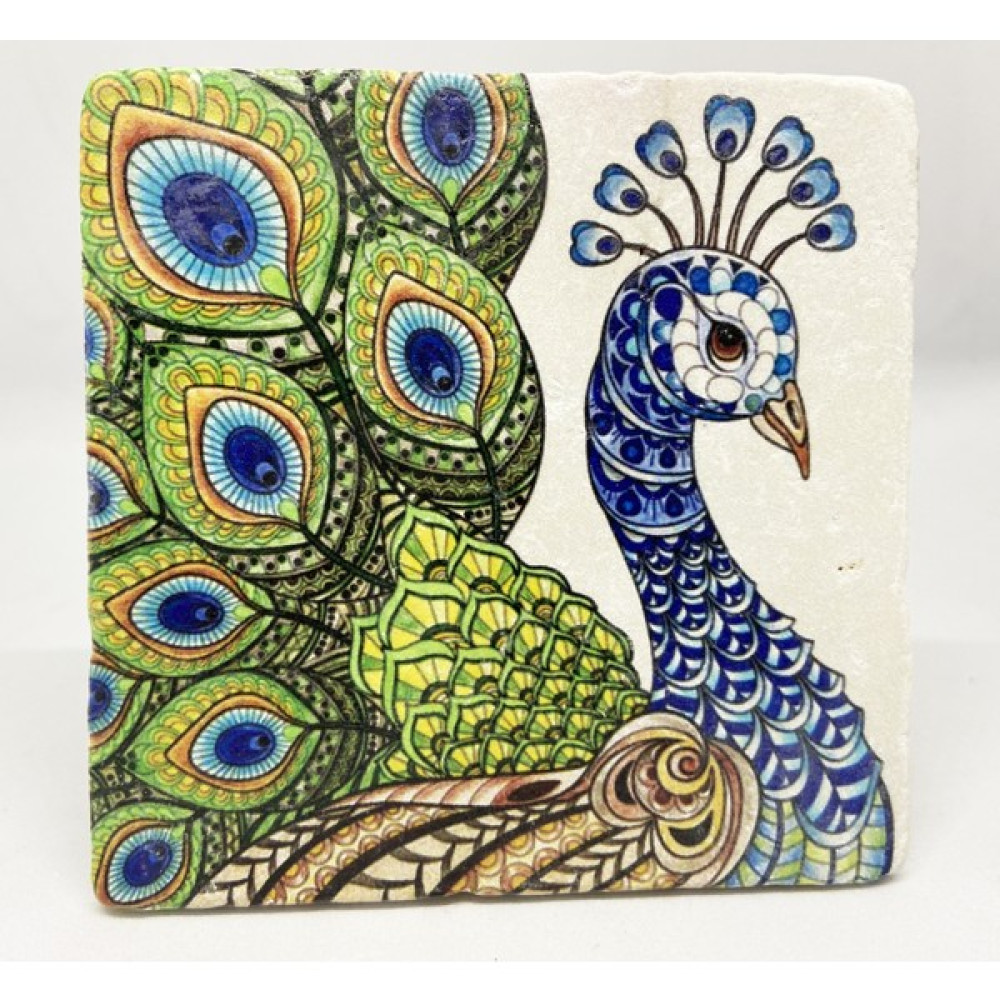 Özgür Sanat Atölyesi Banyo Gider Kapağı Süsü Doğal Taş 10X10 cm / Bardak Altlığı Banyo Aksesuarları Fiyatı