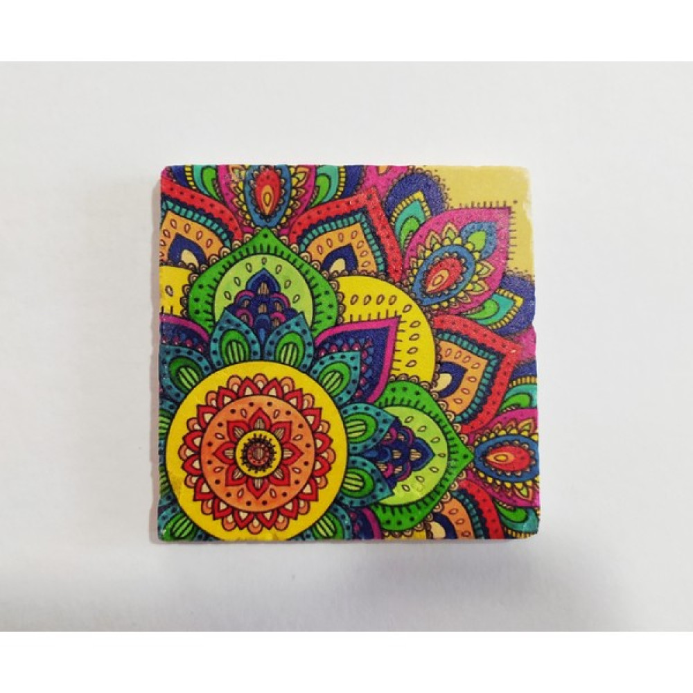 Özgür Sanat Atölyesi Doğal Taş Banyo Gider Kapağı 10X10 - Renkli - 10 x 10 cm Banyo Aksesuarları Fiyatı