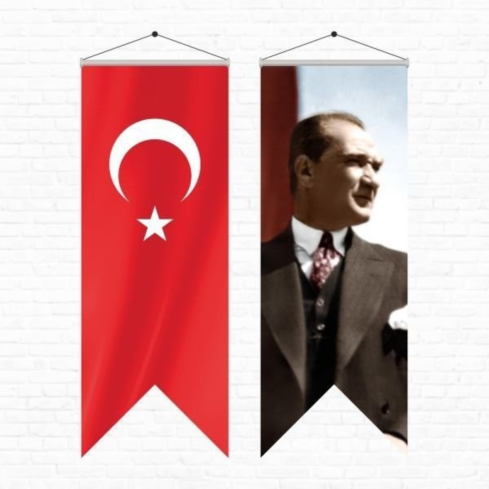 Özgüvenal Atatürk Posteri ve Türk Bayrağı Kırlangıç 50 x 150 cm 7 Oto Boyaları Fiyatı
