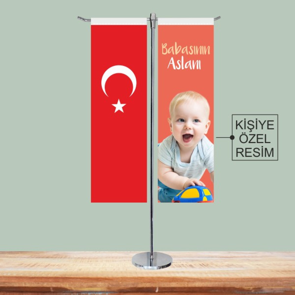 Özgüvenal Babasının Aslanı Kişiye Özel Bayrak - Renkli Oto Boyaları Fiyatı