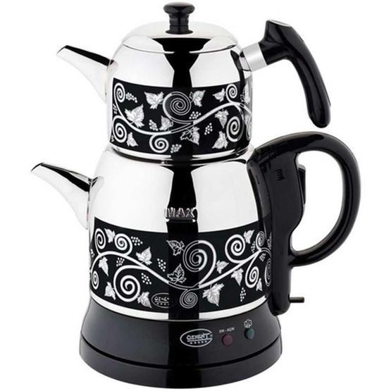Özkent K-662 Menekşe Çay Keyfi 1500 W 1.2 lt Demleme 2.2 lt Su Isıtma Kapasiteli Çelik Çay Makinesi Siyah Çay Makineleri Fiyatı