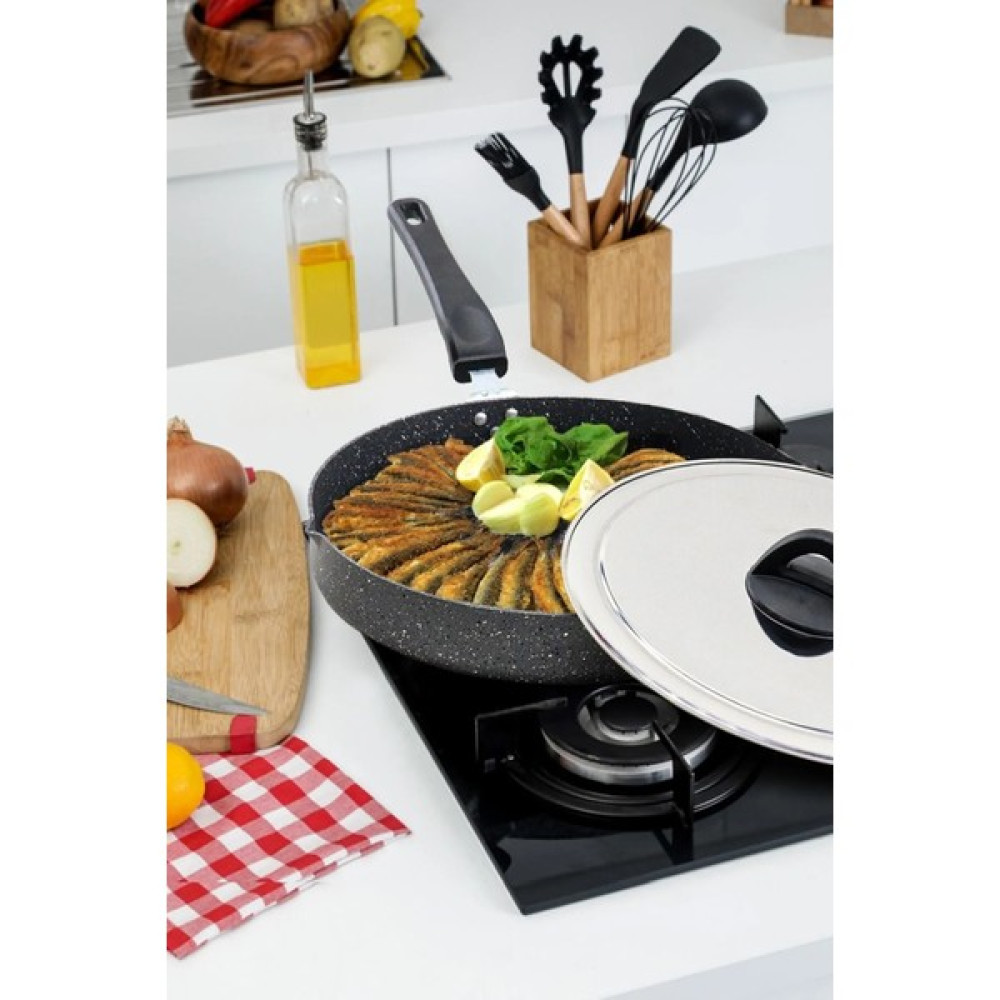 ÖZKENTK-568 Hamsilos 30 cm Granit Balık Börek Tavası Tavalar Fiyatı