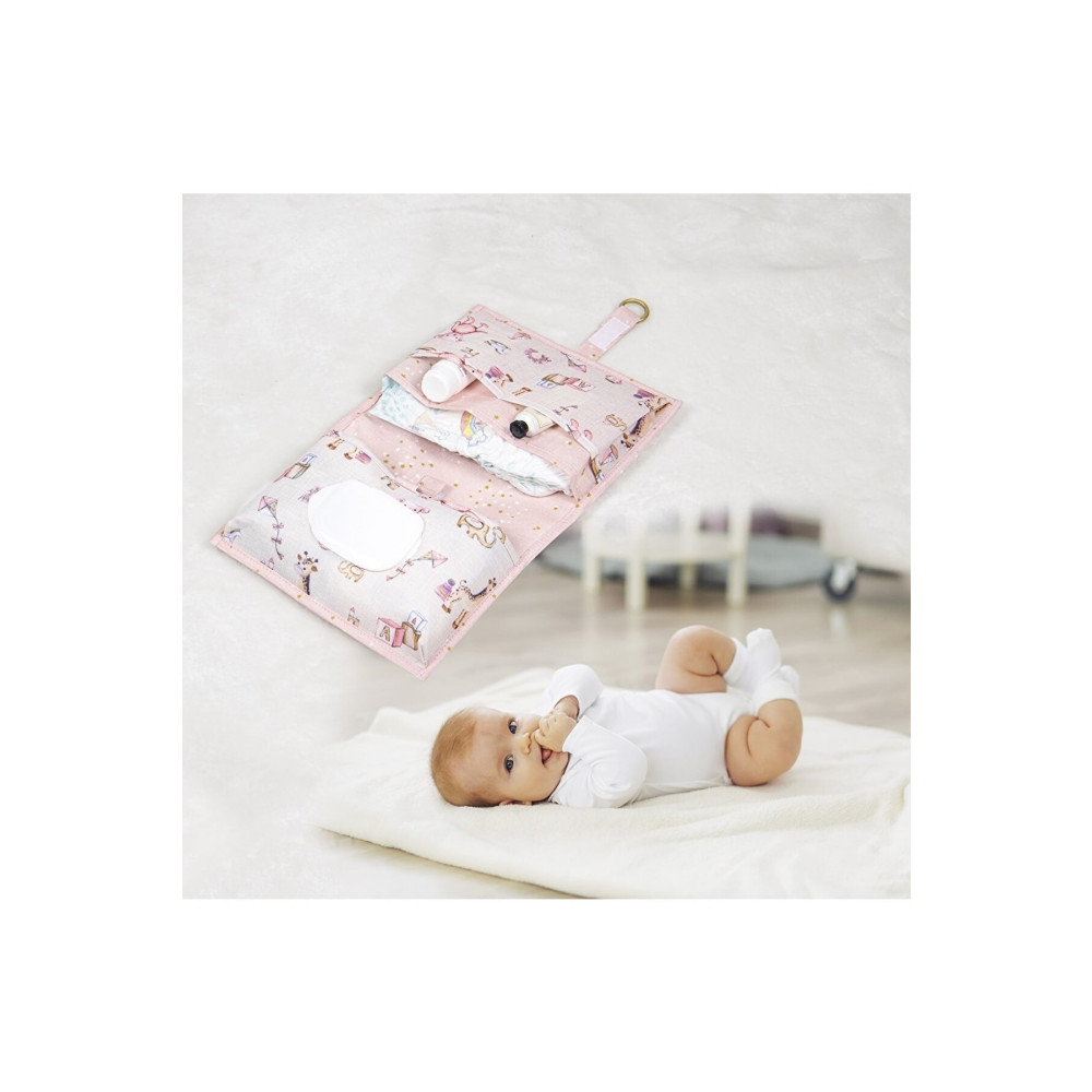 Özlem Toys Bebeğime Pratik Katlanır Alt Değişim Bakım Çantası (PEMBE RENK) Bebek Bakım Çantası Fiyatı