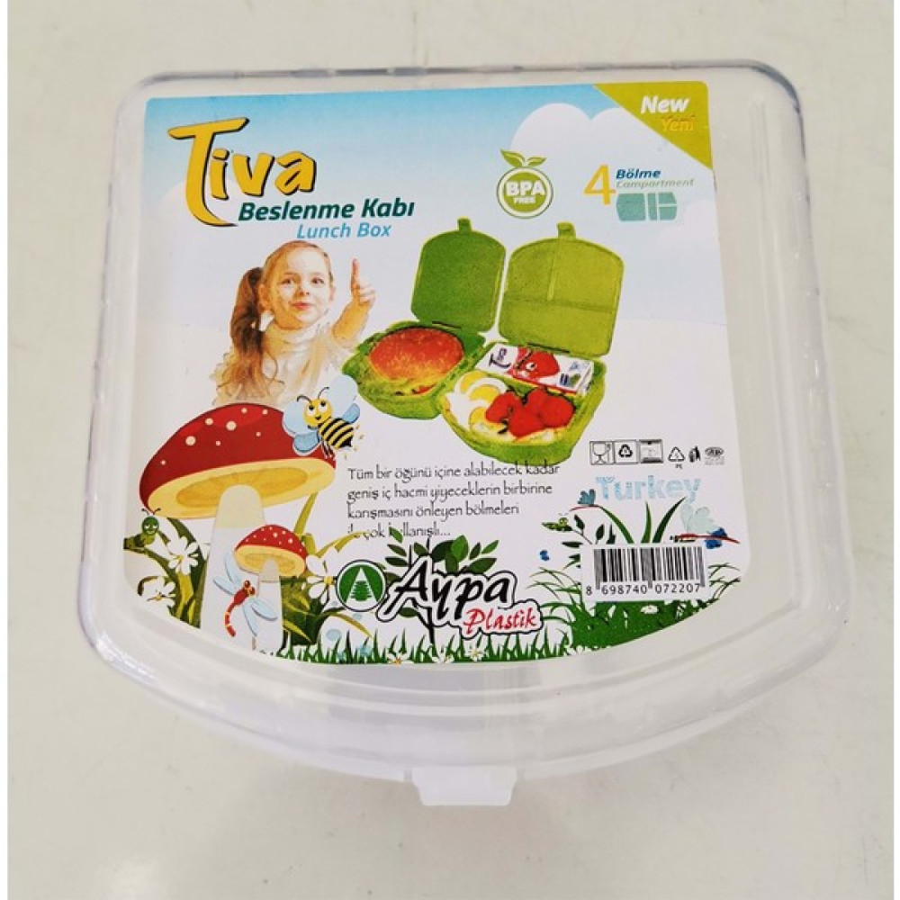 Özlem Tuhafiye Aypa Tıva 4 Bölmeli Beslenme Kabı Saklama Kapları Fiyatı
