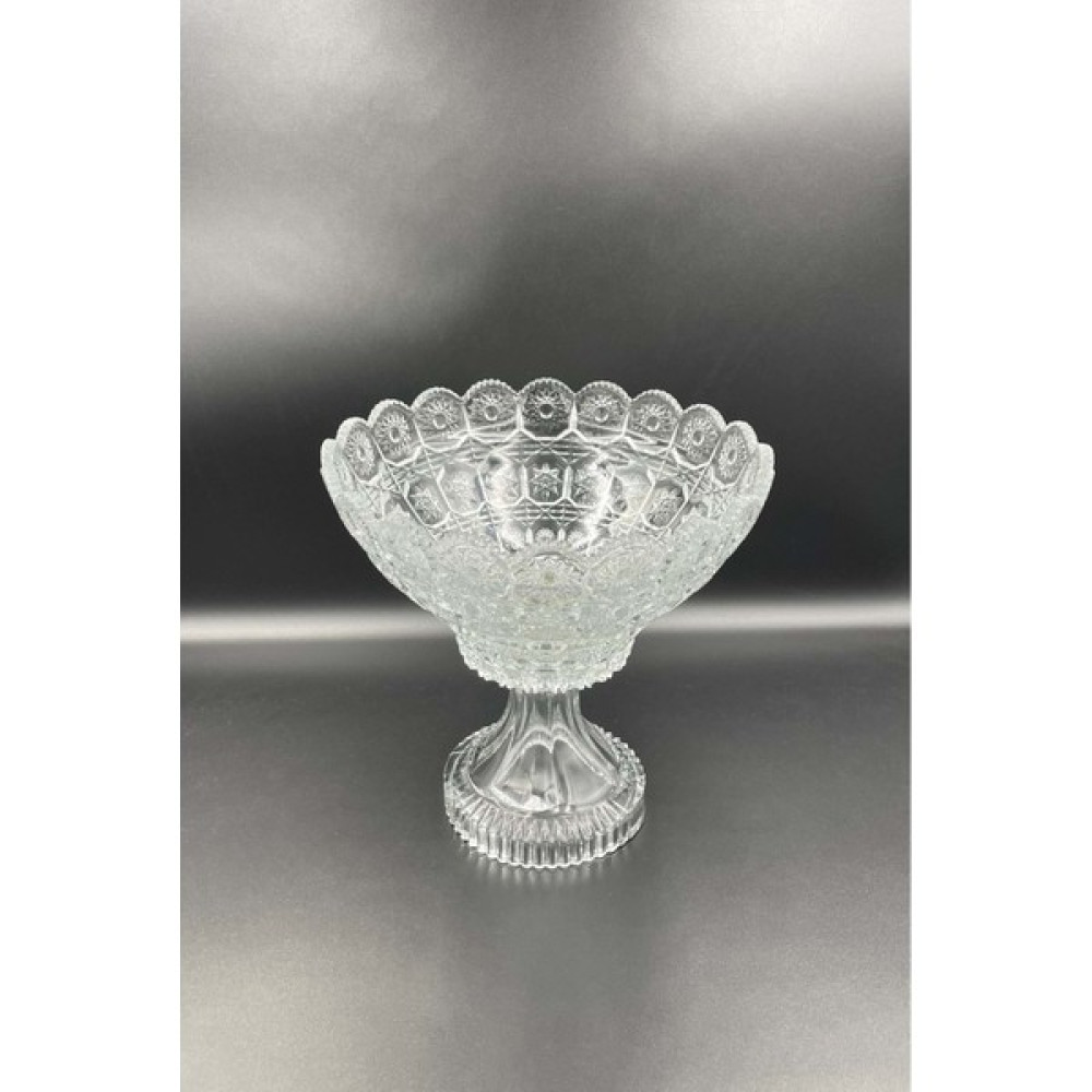 Özlem Tuhafiye Glass Bohemıa Ayaklı Meyve Kasesi 23CM Kase Fiyatı