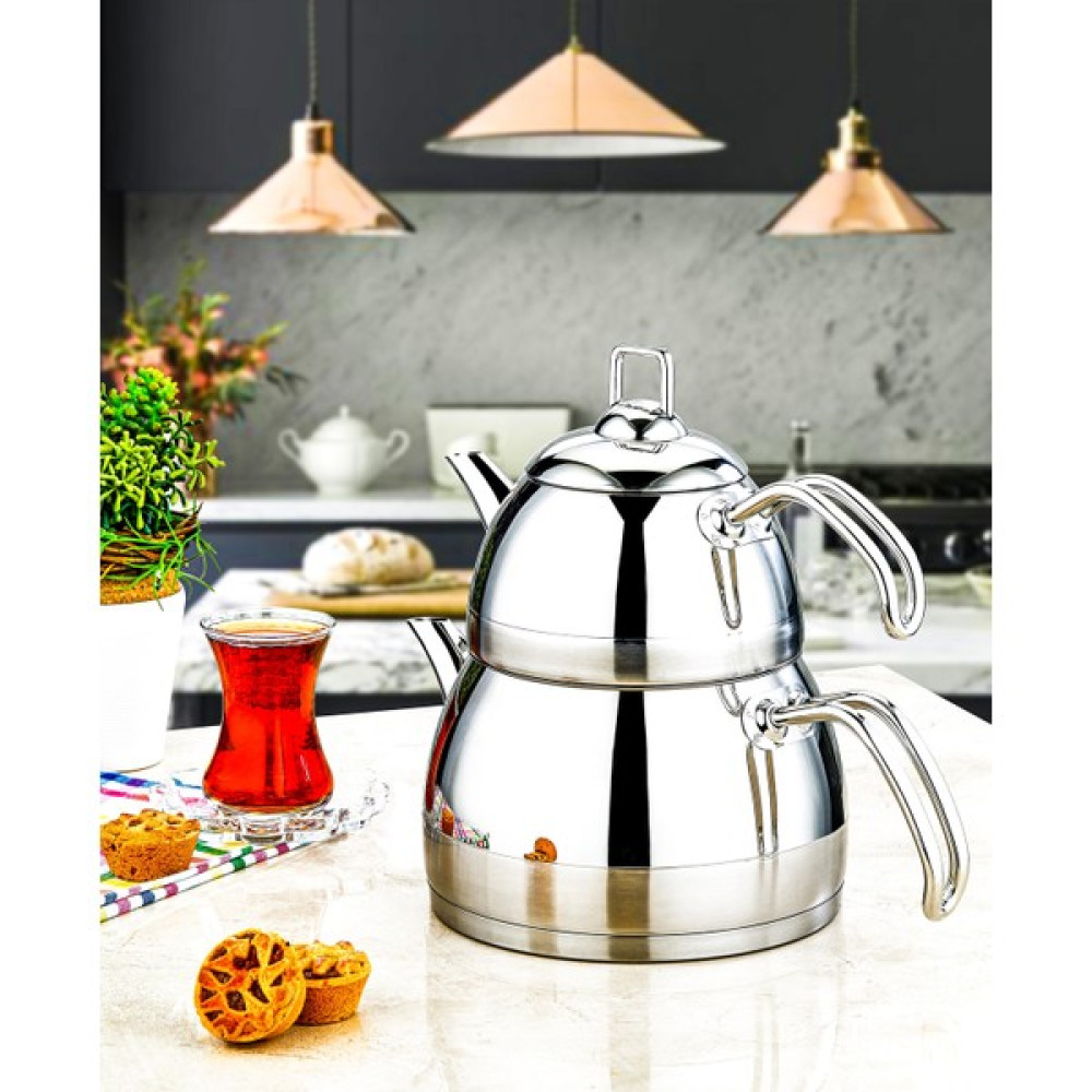 Özlife Büyük Boy Çaydanlık Ela 4 Parça - 1 L Çay / Çaydanlık Setleri Fiyatı