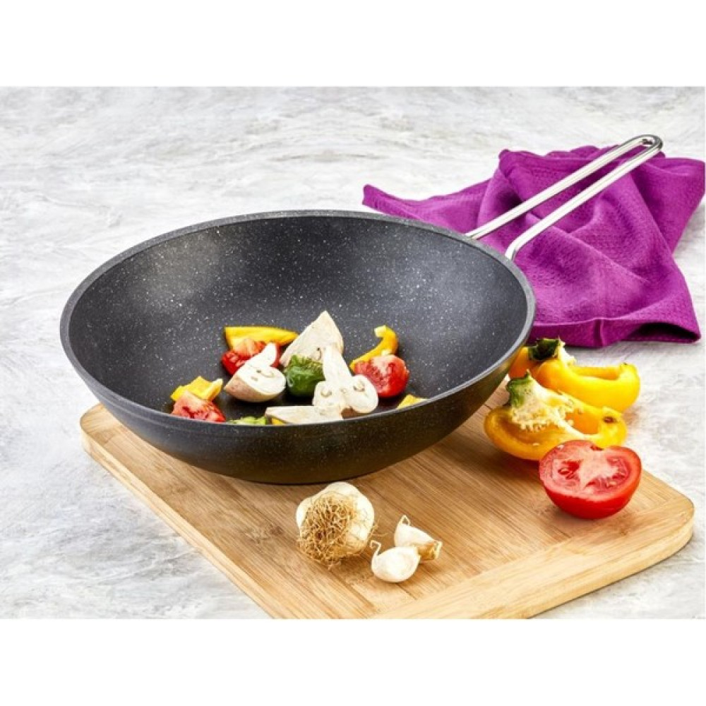 Özlife Sina 28 cm Granit Wok Tava Metal Sap Tavalar Fiyatı