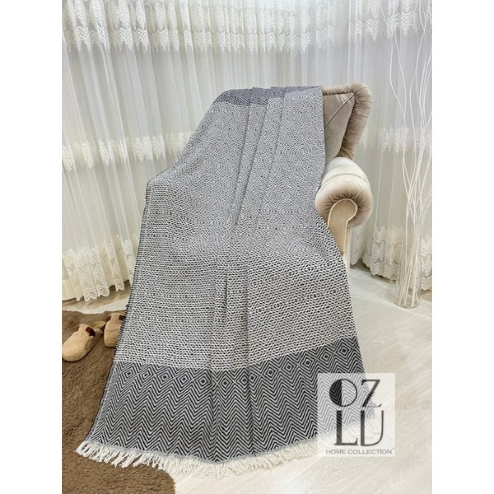 Özlü Home Lüks Pamuklu Koltuk-Çekyat Örtüsü 170X220 Siyah Çift Taraflı Terletmez Kaymaz - 170 x 210 cm Koltuk & Kanepe Örtüsü Fiyatı