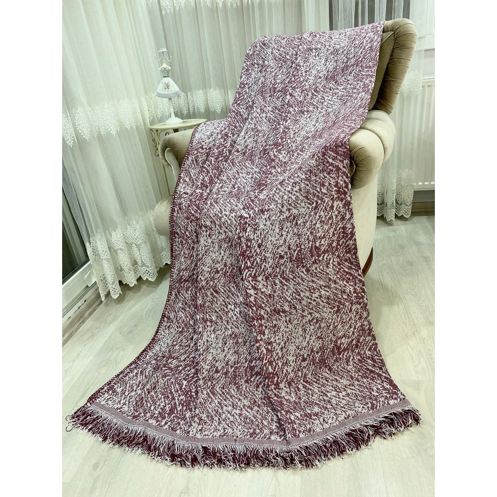 Özlü Home Lüks Pamuklu Koltuk-Çekyat Örtüsü Bordo - 170 x 220 cm Koltuk Fiyatı