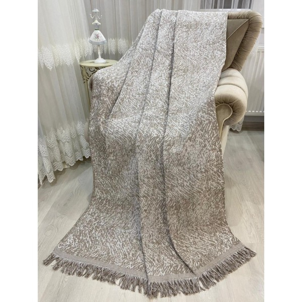 Özlü Home Lüks Pamuklu Koltuk Örtüsü Kahverengi - 170 x 220 cm Koltuk & Kanepe Örtüsü Fiyatı