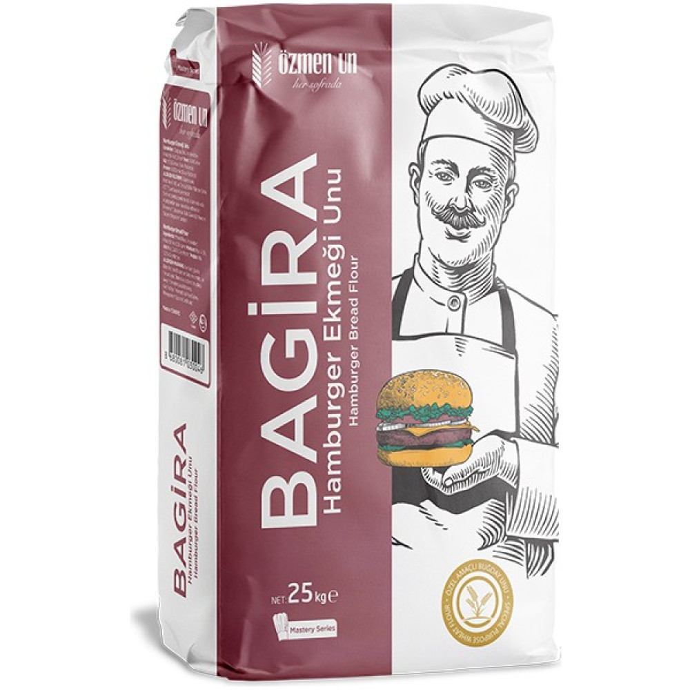 Özmen Bagira Hamburger Ekmeği Unu 25 kg Unlu Mamüller Fiyatı