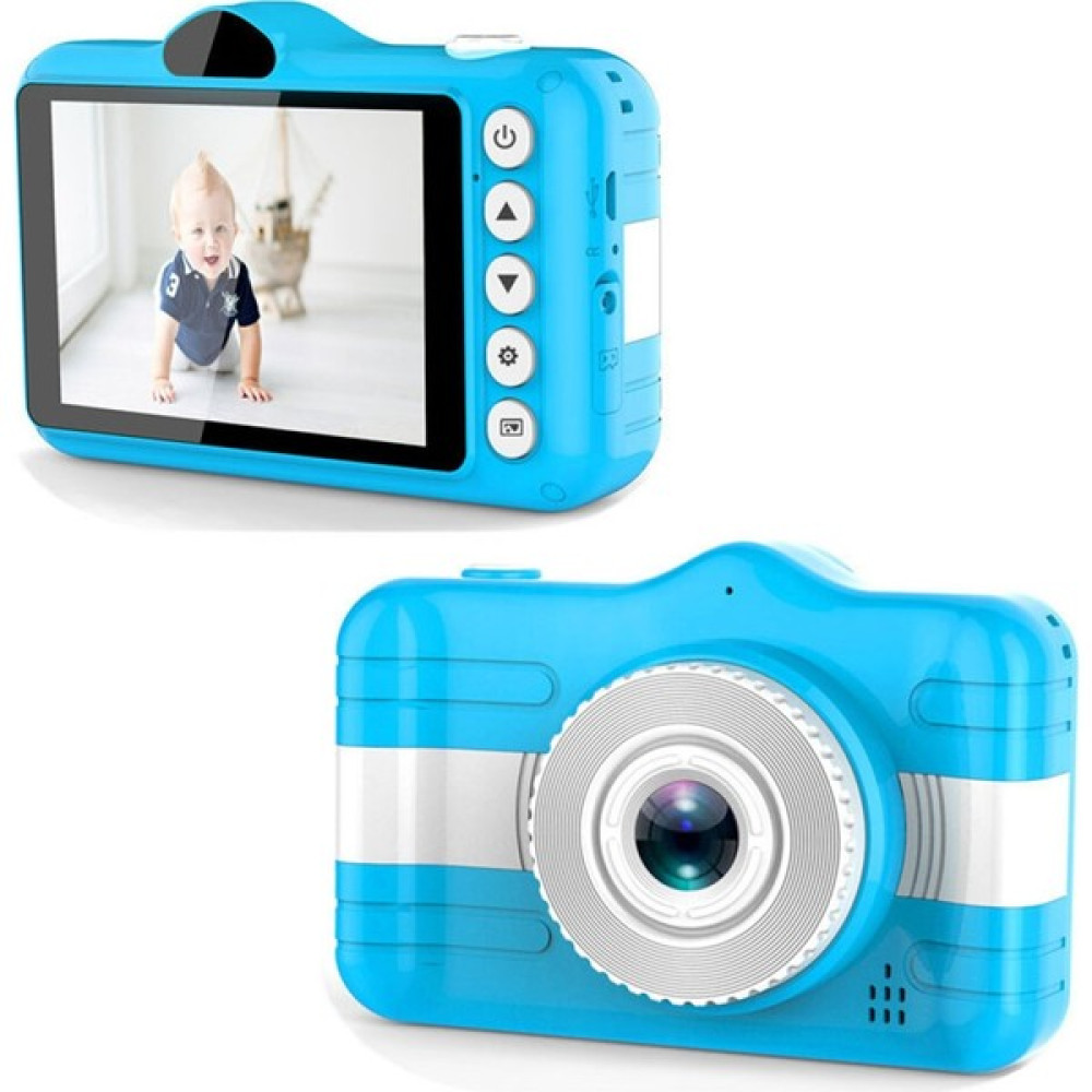 Ozmik CMR18 1080P Hd Dijital Kamera Çocuklar Için Video Kamera ile 3.5 Inç Ekran Çift Kamera Ön Kamera - Mavi Dijital Fotoğraf Makineleri Fiyatı