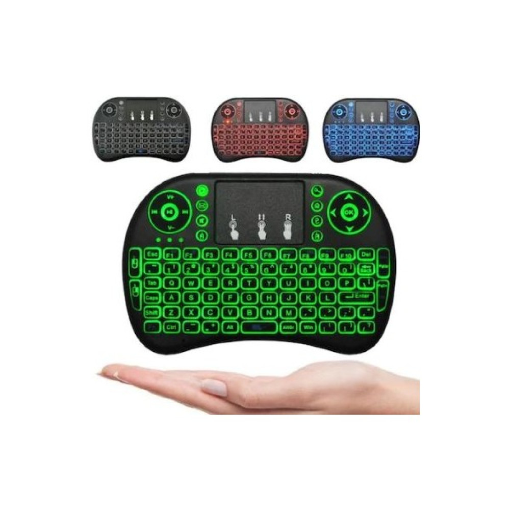 Ozmik Işıklı Kablosuz Mini Klavye Tv Televizyon Ps3 Dokunmatik Mouse Ps3 Klavyemini - Siyah Oyuncu Klavyesi Fiyatı