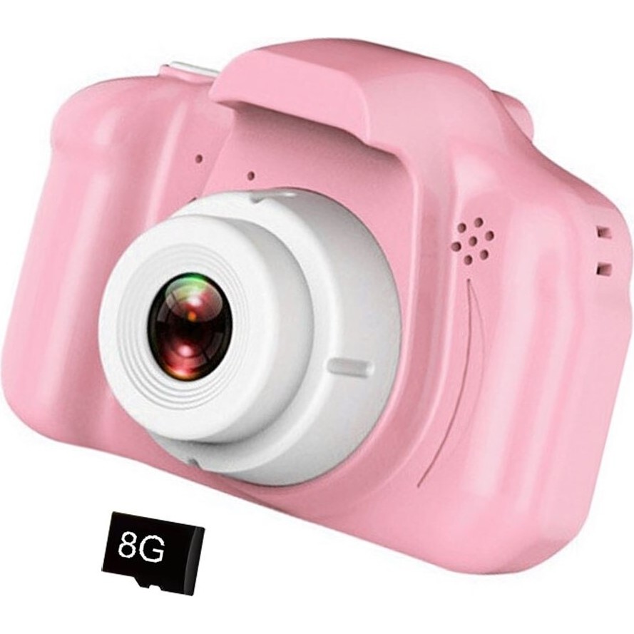 Ozmik Mini 1080P Çocuklar Için Dijital Fotoğraf Makinesi 4gb Sd Kartlı Hdoyunyüklü - Pembe Dijital Fotoğraf Makineleri Fiyatı