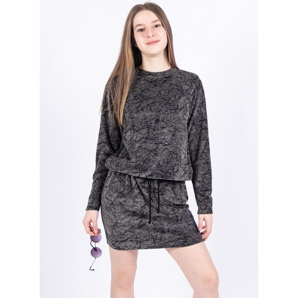OZMOZ Genç Kız Trendy Antrasit Mini Elbise Elbise Fiyatı