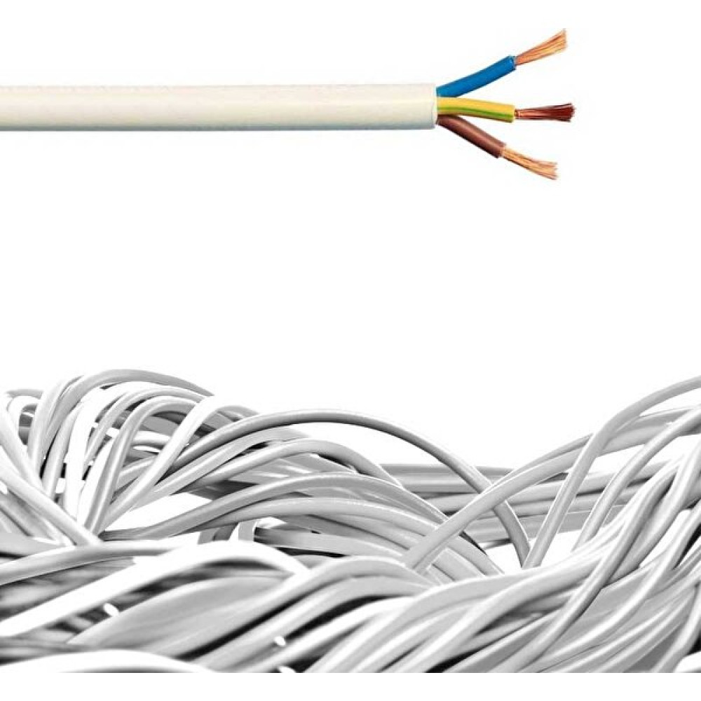 Öznur 3 x 0.75 mm Ttr Çok Damarlı Beyaz Kablo %100 Bakır 10 Metre Elektrik ve Aydınlatma Fiyatı