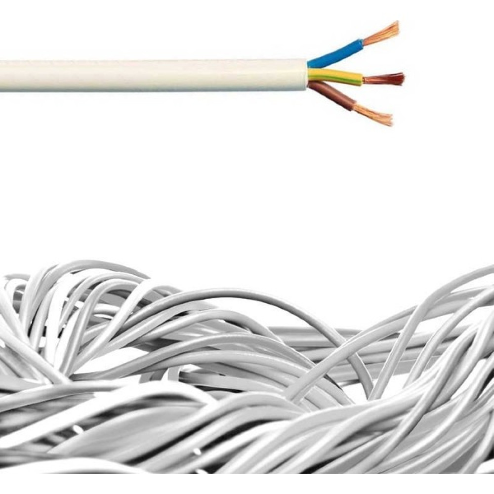Öznur 3 x 2.5 mm Ttr Çok Damarlı Beyaz Kablo %100 Bakır 8 Metre Elektrik ve Aydınlatma Fiyatı
