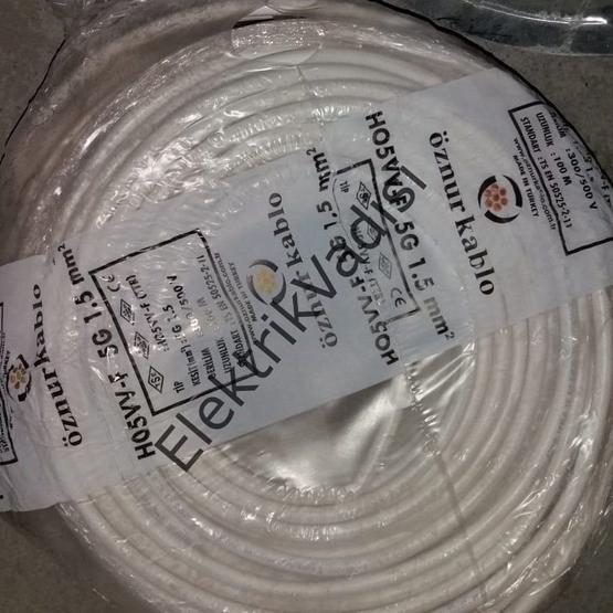 Öznur 5x1.5 mm Ttr 100 m Beyaz Kablo