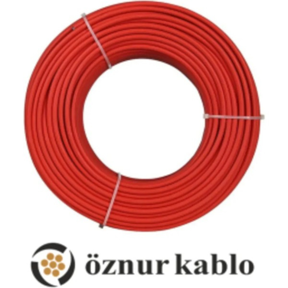 Öznur 7 Metre Öznur 6 mm Solar Kablo H1Z2Z2-K Kırmızı (Fotovoltaik) Elektrik ve Aydınlatma Fiyatı