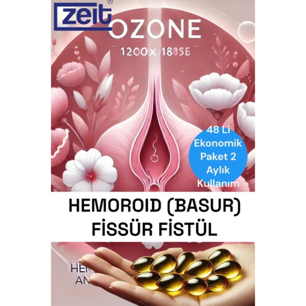 Ozonlu Hemo-roid Ba-sur Destek Kremi - Makat Çatlağı, A.nal Apse K.aşıntı Için Destekleyici Kapsüller 12'li Hamilelik ve Emzirme Fiyatı