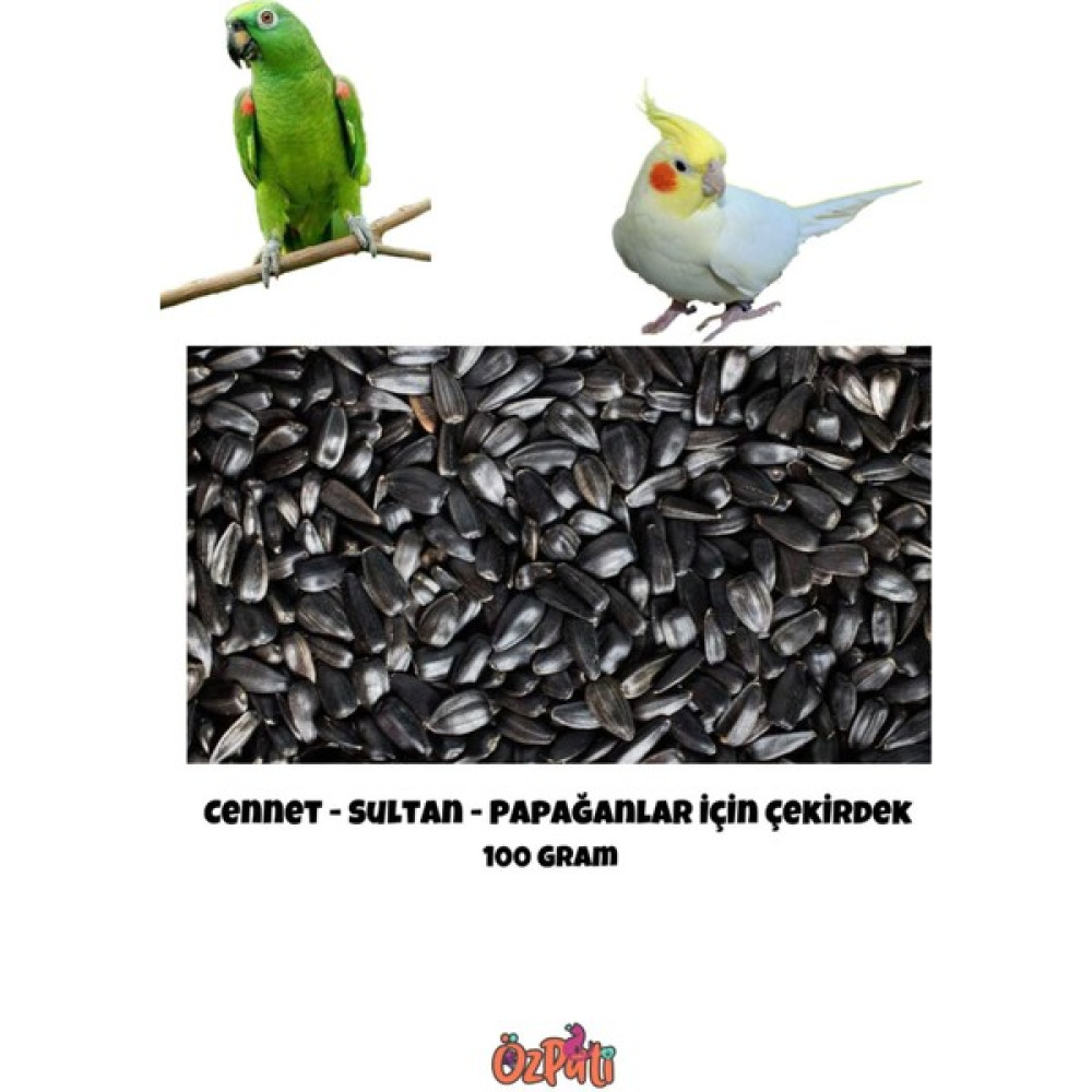 ÖzPati Cennet - Sultan Papağanı ve Papağan Türleri Için Siyah Çekirdek 100 Gram Evcil Hayvan Ürünleri Fiyatı