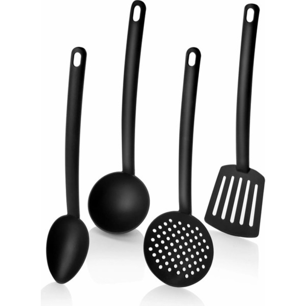 ÖzSa Home 4'lü Lüx Yanmaz Yapışmaz Teflon Kaplama Servis Seti Kepçe Kevgir Spatula Kaşık Plastik Servis Takımı Mutfak Gereçleri Fiyatı