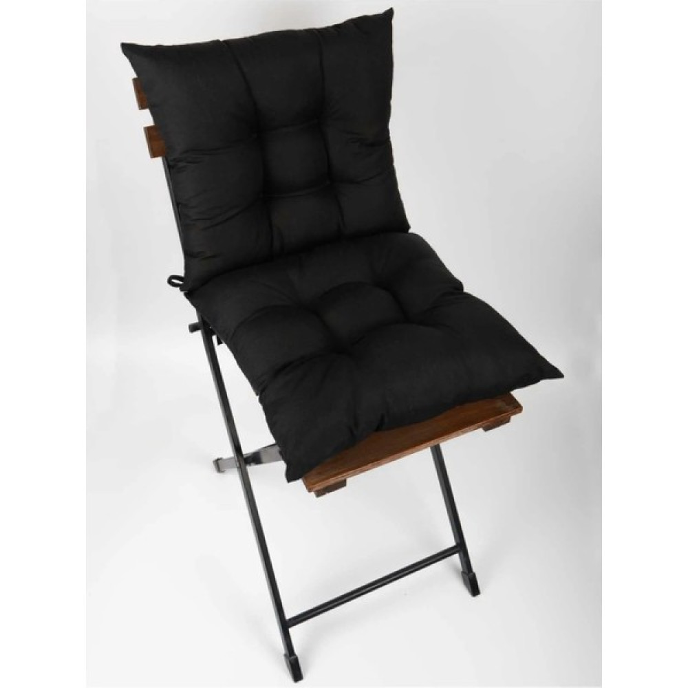 Özsay Home 2'li Dekoratif Pofidik Sandalye Minderi Bağcıklı Siyah 40X40 - 40 x 40 cm Salon & Oturma Odası Tekstili Fiyatı