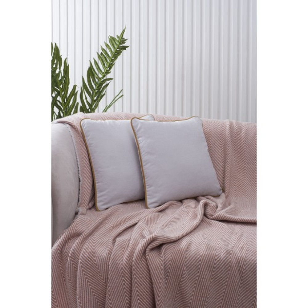 Özsay Home Açık Gri Panorama Hardal biyeli Kırlent Kılıfı 45x45 - 3 Farklı Biye Seçeneğiyle! - 45 x 45 cm Kırlent / Mobilya Yastığı Fiyatı