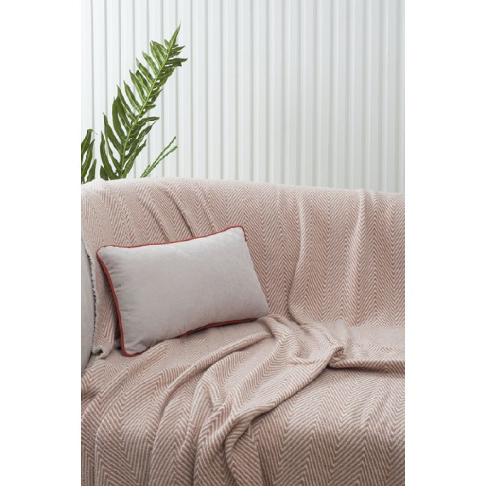 Özsay Home Açık Gri Panorama Turuncu Biyeli Kırlent Kılıfı 30x50 - 3 Farklı Biye Seçeneğiyle! - 30 x 50 cm Kırlent / Mobilya Yastığı Fiyatı