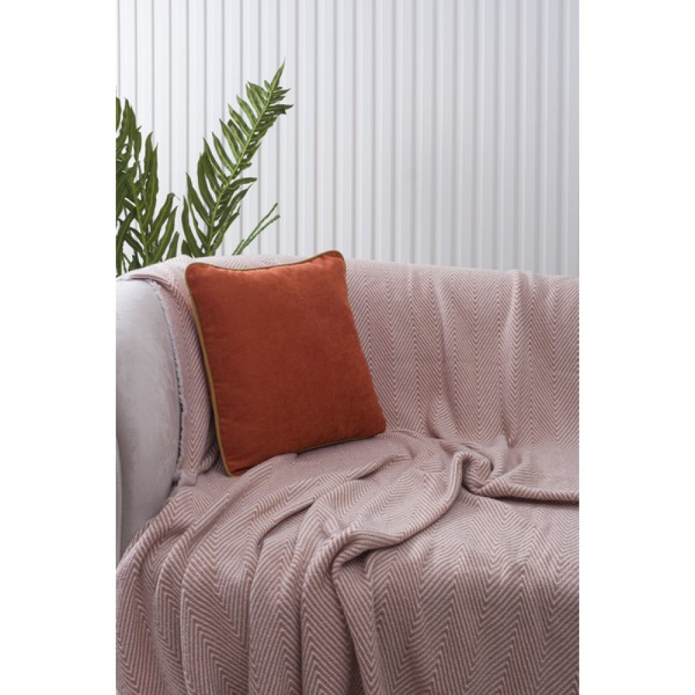 Özsay Home Turuncu Panorama Hardal Biyeli Kırlent Kılıfı 45x45 - 3 Farklı Biye Seçeneğiyle! - 45 x 45 cm Kırlent / Mobilya Yastığı Fiyatı