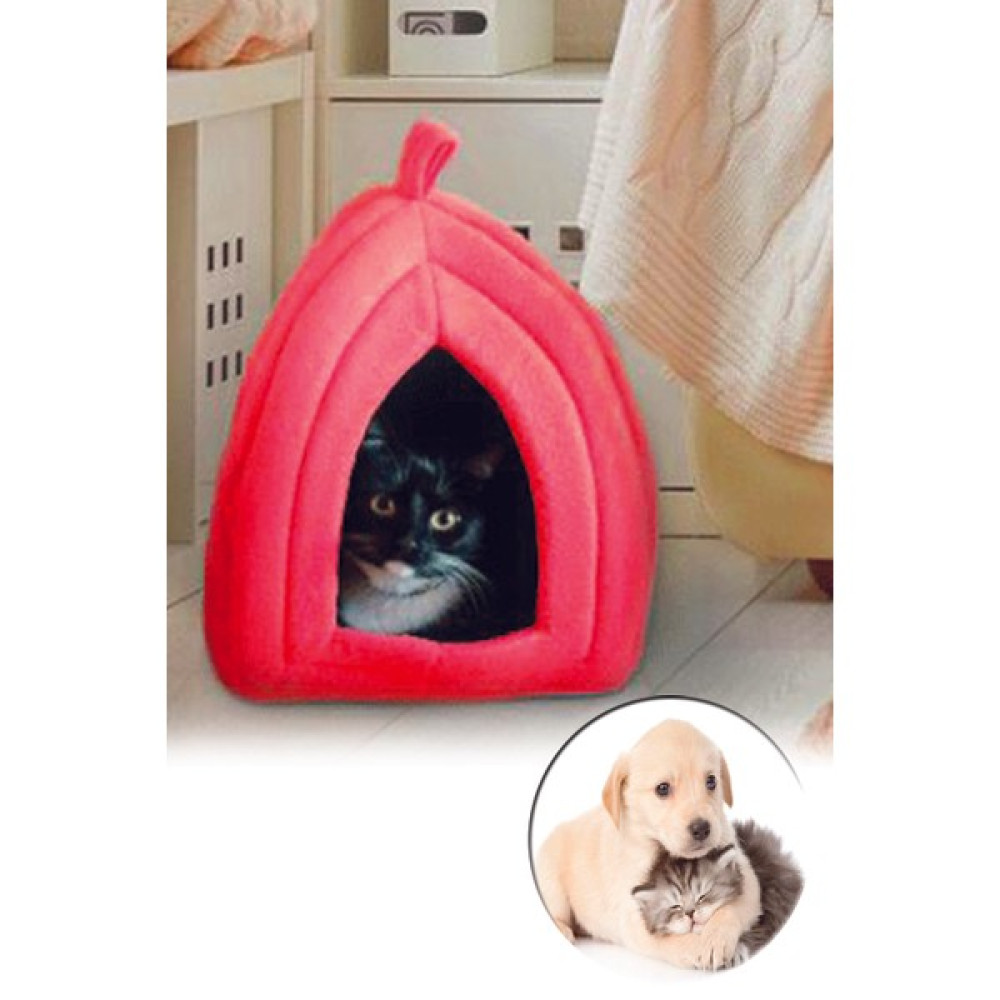 Öztekinler Pet Hut Polar Kedi ve Köpek Yatağı - Kırmızı Evcil Hayvan Ürünleri Fiyatı