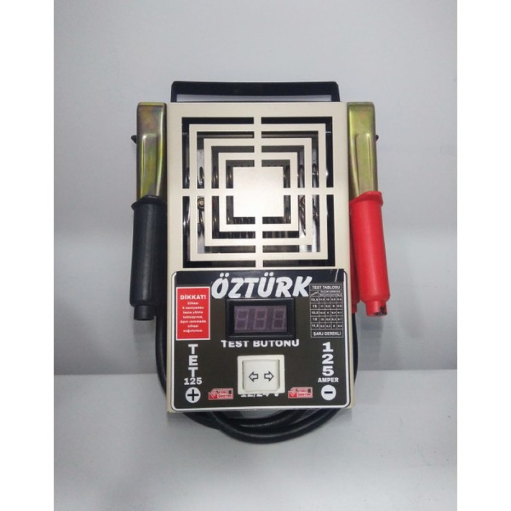 Öztürk 6-12-24 Volt 125 Amper Akü Test Öztürk 125 Profesyonel Akü Şarj Edici Fiyatı