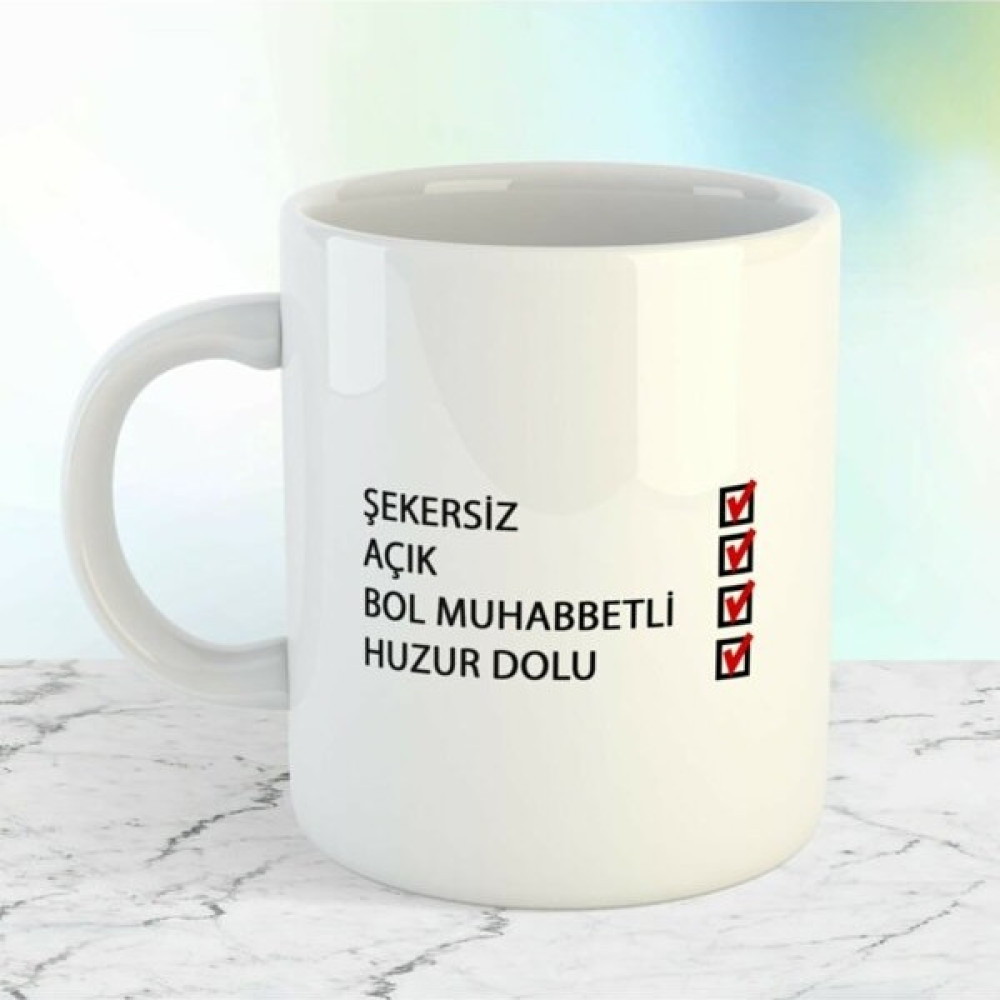 Öztürk Grup Tatlı Bardak Baskılı Kupa Fincan / Bardak / Kahve Takımı Fiyatı